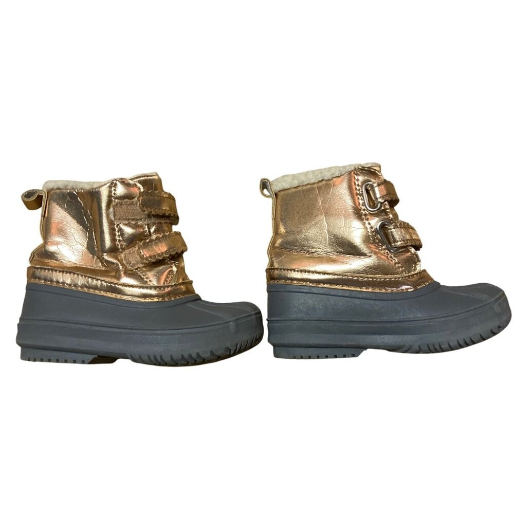 Gymboree Boots Toddler Girl 6 Duck Bottom Faux Shearling Snow Play Condition